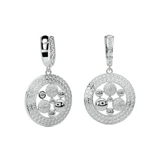 Stina Round Diamond Earrings